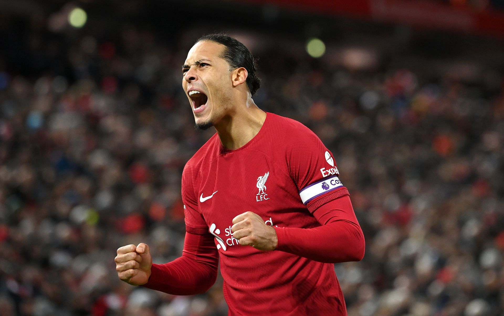 The Dutchman was delighted as Jurgen Klopp's side hit the Red Devils for seven.